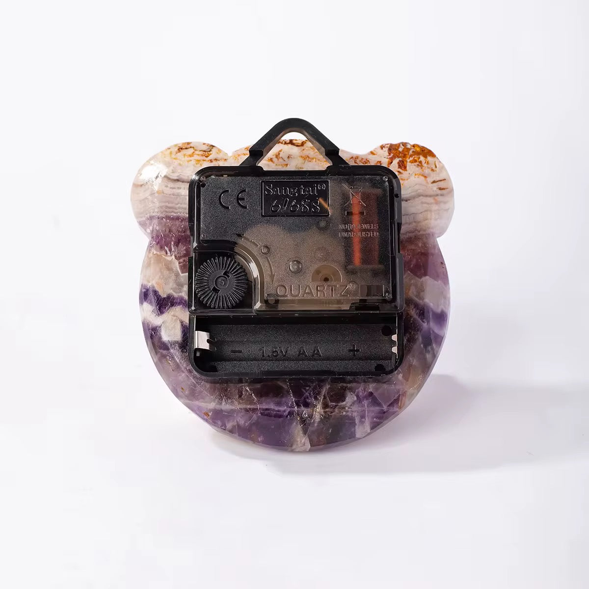 Amethyst Gemstone Clock