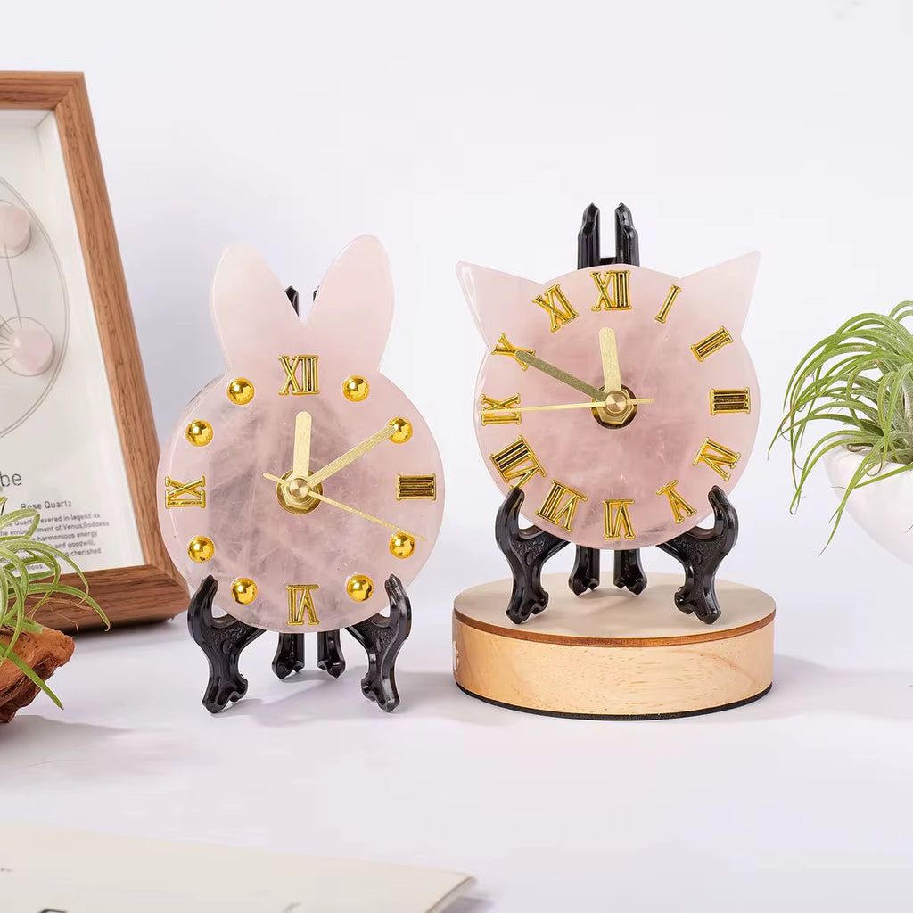 Amethyst Gemstone Clock