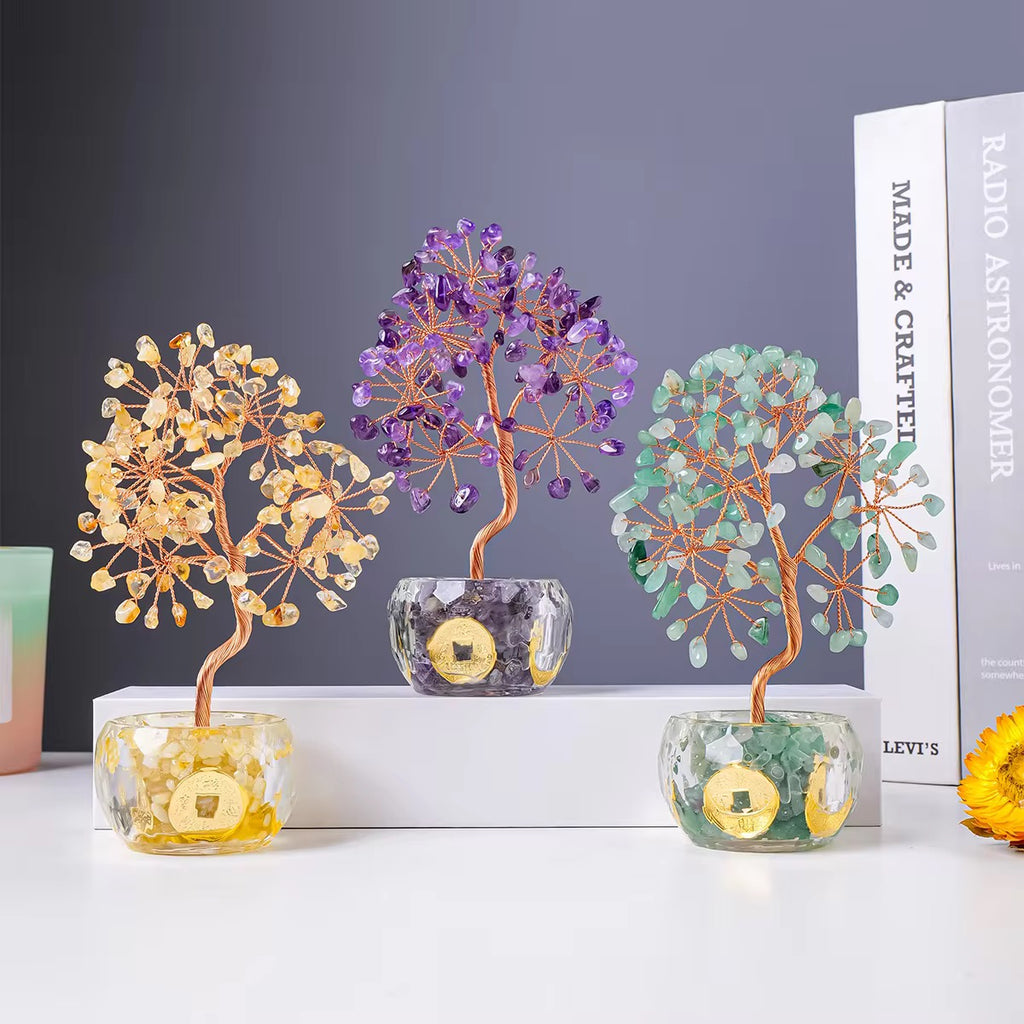 Crystal Chips Tree Of Life Feng Shui Decor