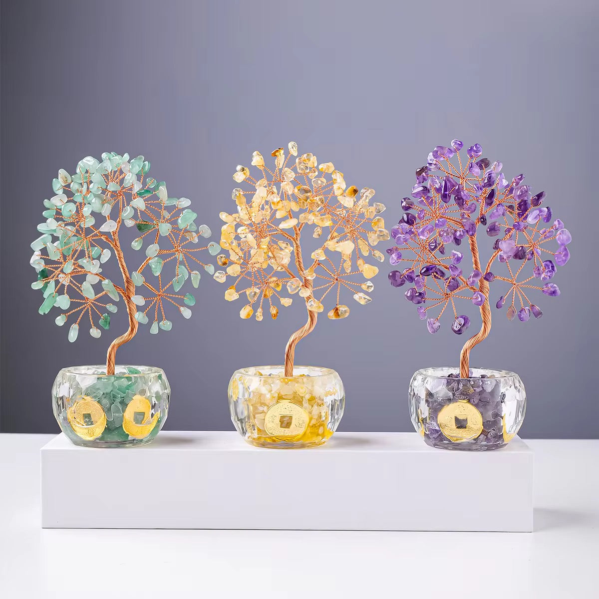 Crystal Chips Tree Of Life Feng Shui Decor