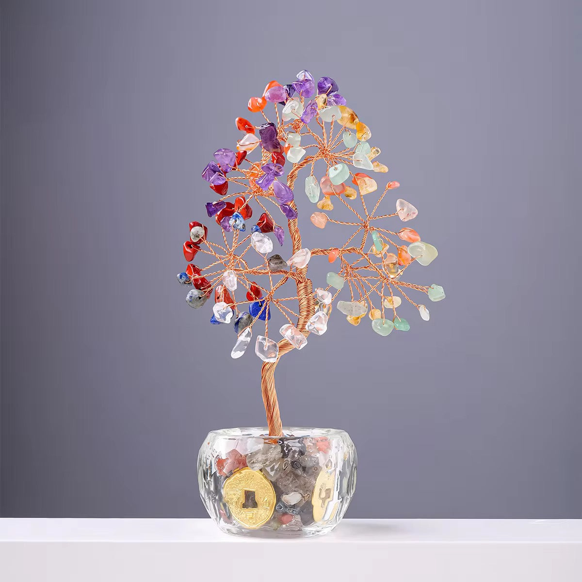 Crystal Chips Tree Of Life Feng Shui Decor