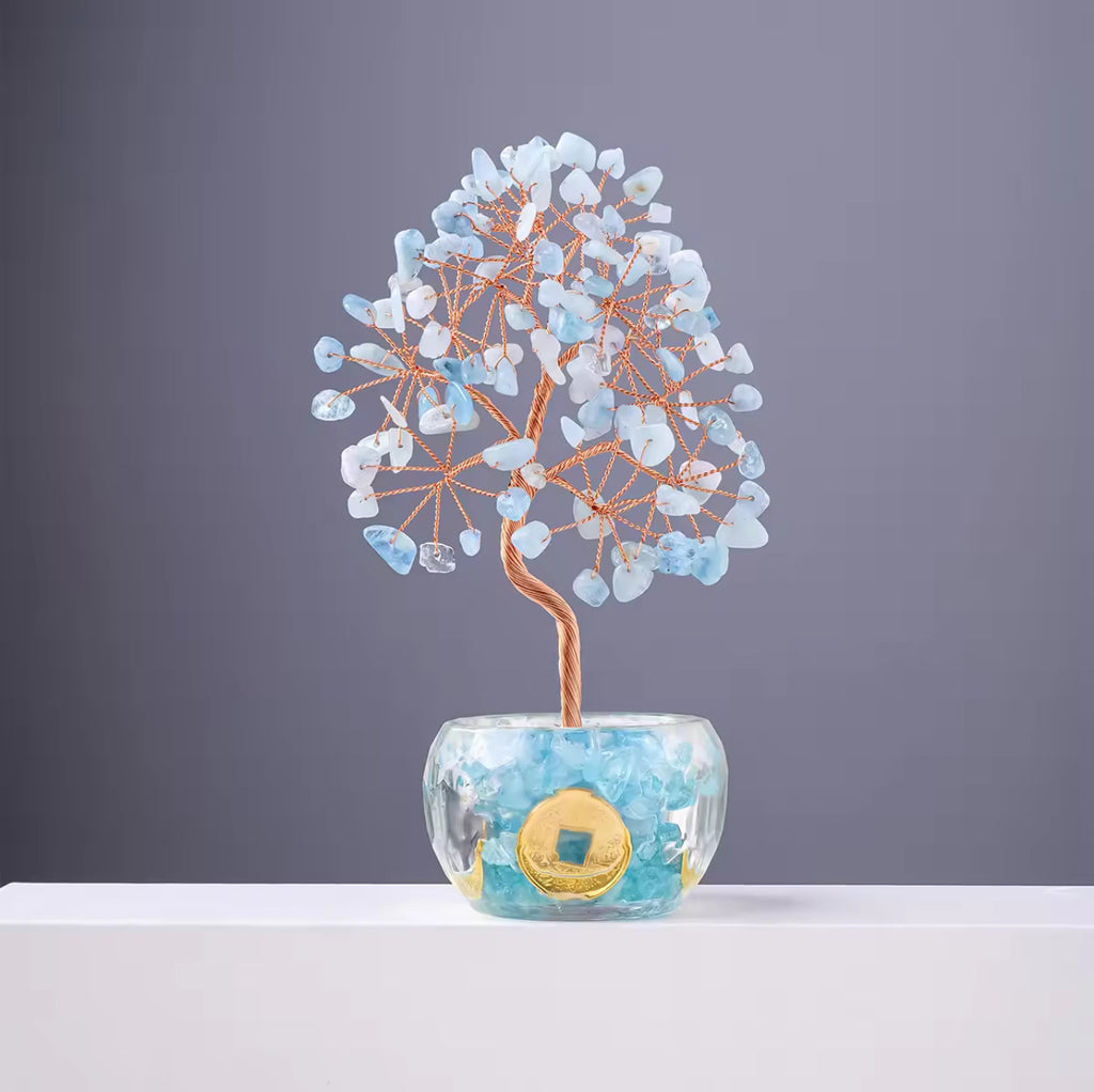 Crystal Chips Tree Of Life Feng Shui Decor