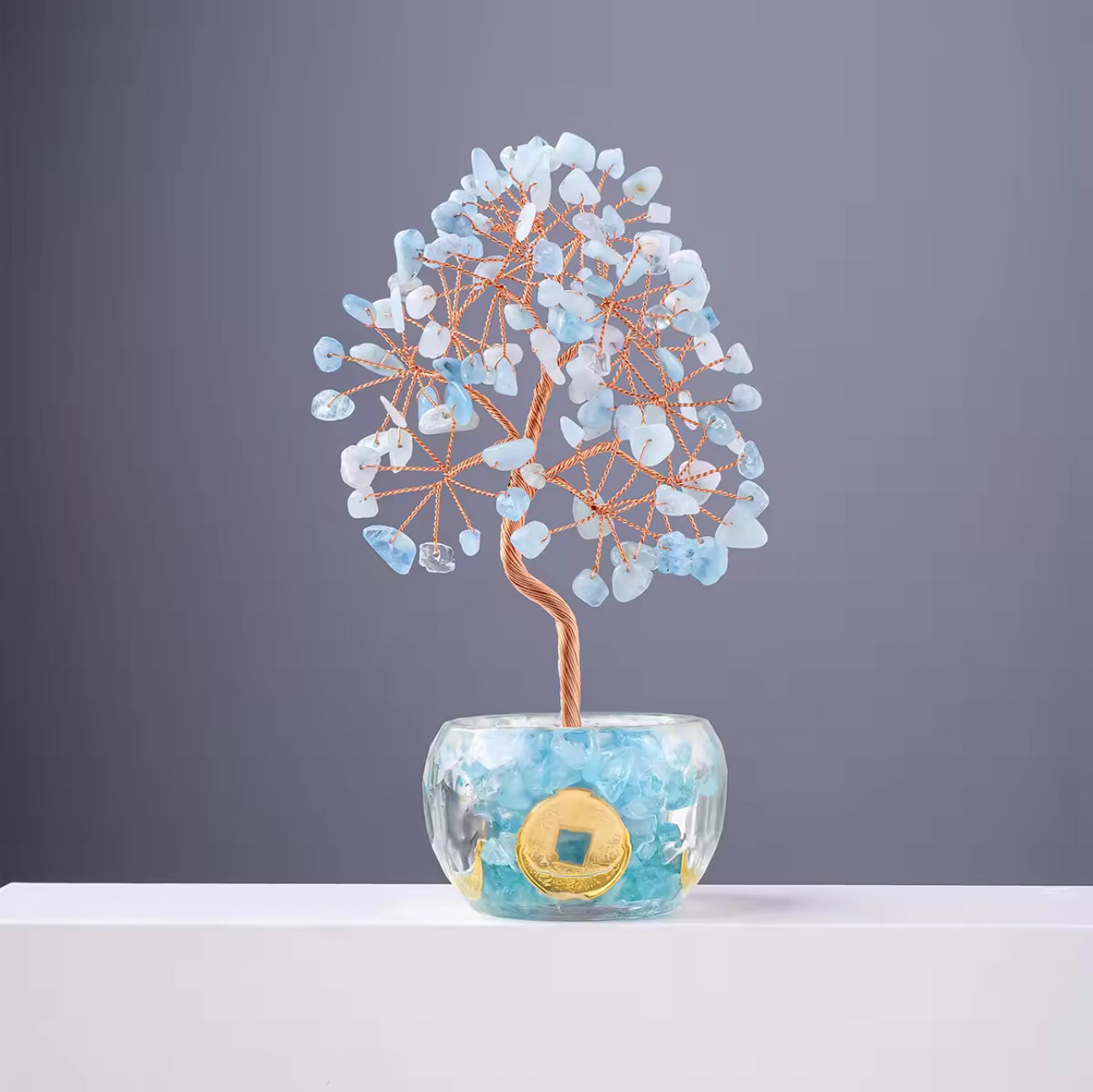 Crystal Chips Tree Of Life Feng Shui Decor